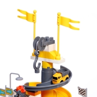 Интерактивный набор-парковка &laquo;Приключения на стройке&raquo;, 4 машинки в наборе, подвижные элементы, аксессуары