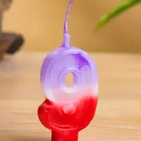 Свеча цифра "9" 8х3,75х1 см