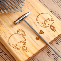 Музыкальный инструмент Калимба "Влюбленные" 17 нот