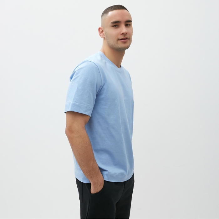 Футболка мужская MINAKU: Basic line MAN цвет голубой, размер 56