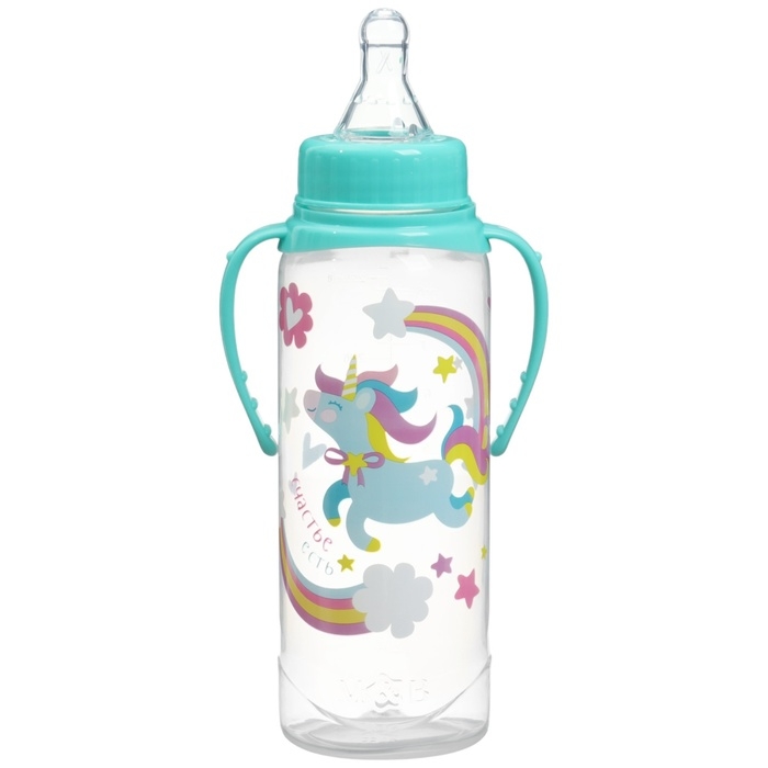 Подарочный детский набор &laquo;Волшебная пони&raquo;: бутылочки для кормления 150 и 250 мл, прямые, от 0 мес., цвет розовый