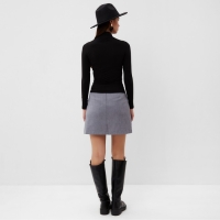 Лонгслив женский с драпировкой MIST Classic Collection, размер 48, черный Лонгслив женский с драпировкой MIST Classic Collection, размер 48, черный