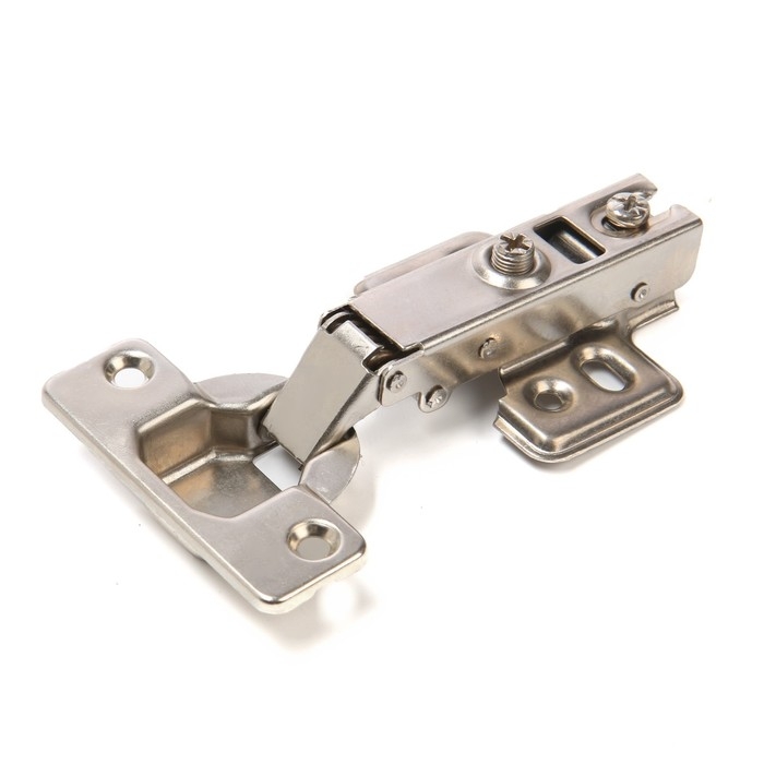 Петля мебельная накладная 90 градусов ТУНДРА, с доводчиком, 4 шт