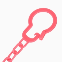 Пустышка классическая, с держателем, +0мес., цвет розовый