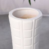 Ваза керамика напольная "Энтрикен" 58х15 см, белый Ваза керамика напольная "Энтрикен" 58х15 см, белый