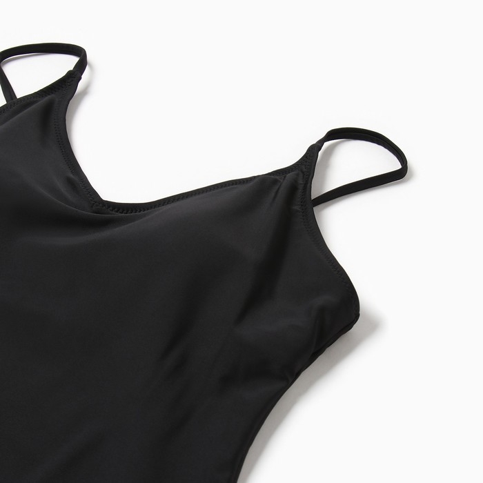 Купальник слитный женский однотонный MINAKU цвет чёрный, размер 48 Купальник слитный женский однотонный MINAKU цвет чёрный, размер 48