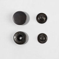 Кнопки S-образные d15мм (наб 10шт цена за наб) нерж сталь серебряный TR