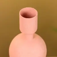 Подсвечник на 1 свечу "Пудровый" с 1 сферой 7,5х7,5х11,5 см