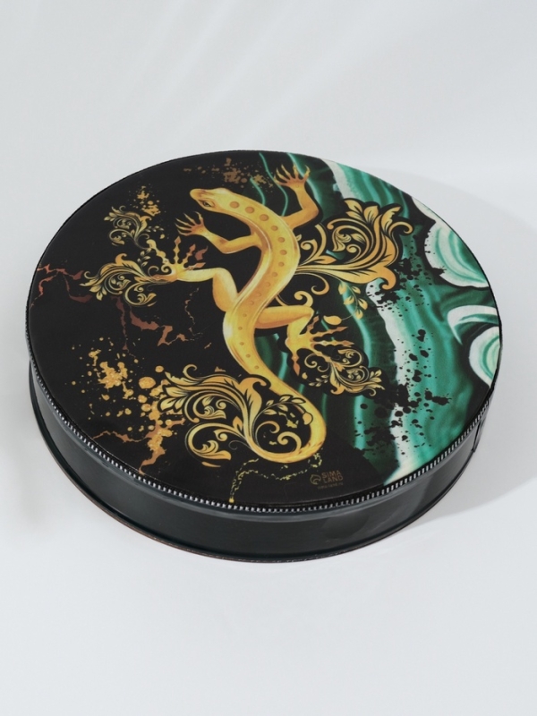 Шаманский бубен "Ящерица" с колотушкой 5х25х25 см