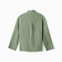 Рубашка из муслина для девочек KAFTAN рост 158, зеленый Рубашка из муслина для девочек KAFTAN рост 158, зеленый