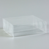 Коробка под 3 эклера из PVC, 15 х 15 х 5 см