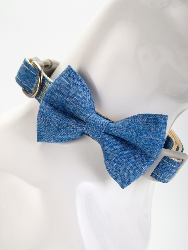 Ошейник Ошейник "Джентельмен жакардовый", 40 х 1,5 см, синий