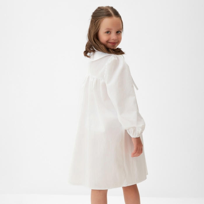 Платье для девочки MINAKU, цвет белый, рост 104 см Платье для девочки MINAKU, цвет белый, рост 104 см