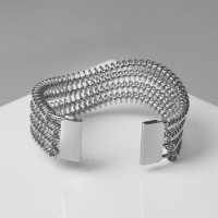 Браслет металл &laquo;Афина&raquo; винтовой, цвет серебро