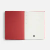 Ежедневник Doppio, недатированный, черный с красным