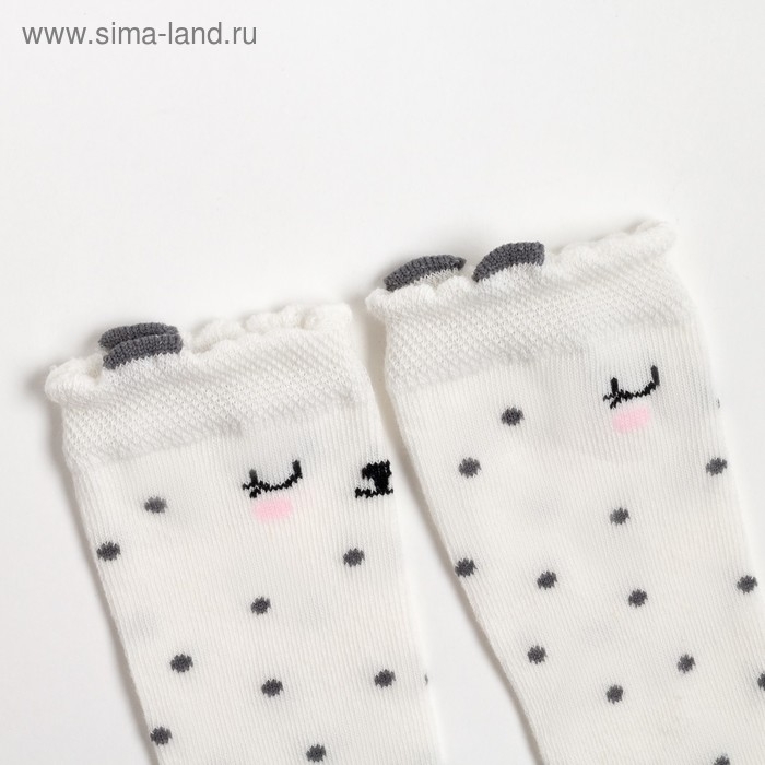 Гольфы Крошка Я &laquo;Зайка&raquo; 8-10 см, цвет молочный