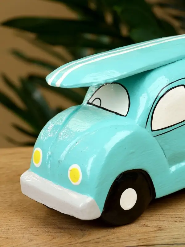 Сувенир &laquo;Машинка с серфом&raquo;, 17&times;6&times;9 см, дерево, бирюзовый