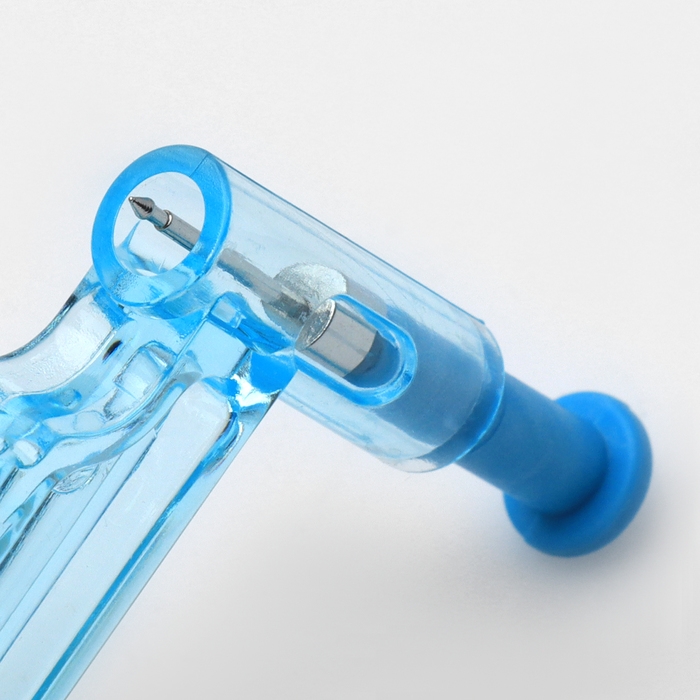 Пистолет одноразовый для пирсинга, серьга в комплекте &laquo;Классика&raquo;, цвет белый в серебре