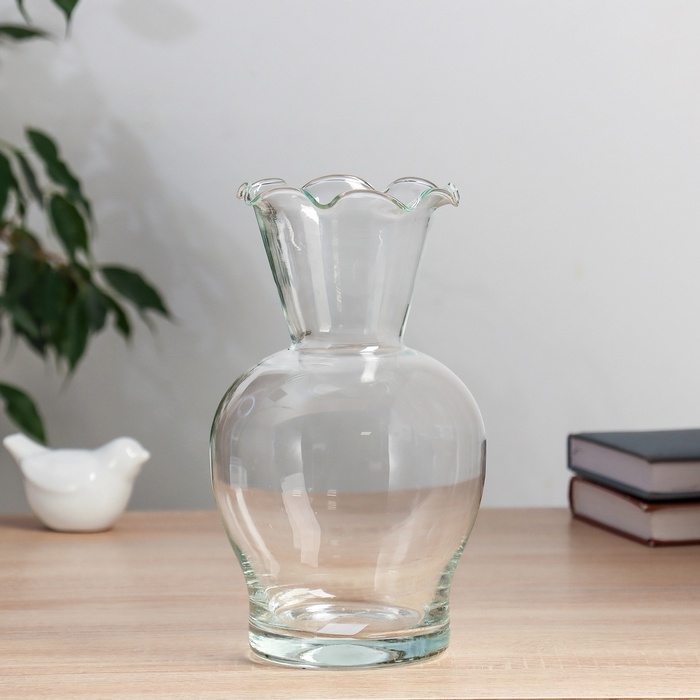 Ваза Ваза "Антерра" волнистый край 22х12,5 см, 1,6л 1729/2