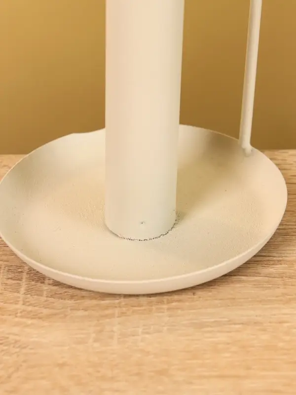 Подсвечник на 1 свечу текстурный с ручкой и блюдцем &laquo;Фисташка&raquo;, 10&times;10&times;9.5 +/- 0.5 см