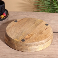 Блюдо "Лимоны" дерево манго 25х25х4,5 см