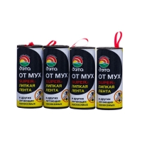 Лента от мух суперлипкая "Дэта", 4 шт