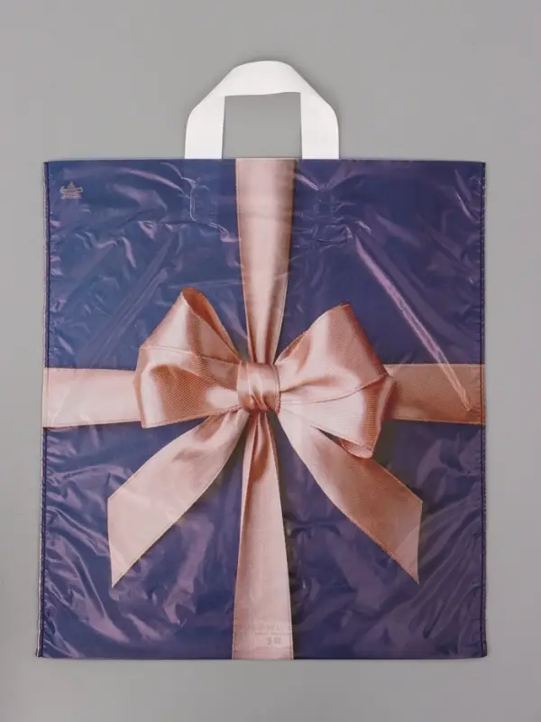 Пакет подарочный Бант Мокко 42 х 38 см 37 мкм