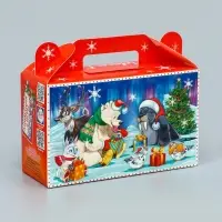 Подарочная новогодняя коробка &laquo;Сияние праздника&raquo; , подарочек малый 17.5&times;7&times;10.5 см