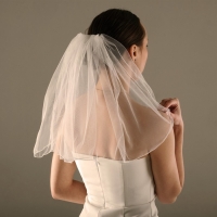 Вуаль ( фата ) "Цветочная", молочно-белая, 40 см, полиэстер Вуаль ( фата ) "Цветочная", молочно-белая, 40 см, полиэстер