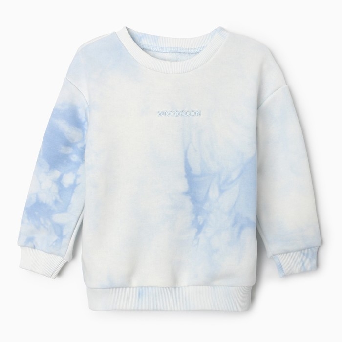 Свитшот "Тай-дай" для мальчика, цвет голубой, рост 134 см