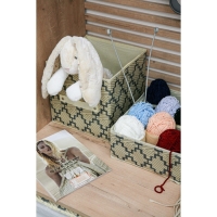 Короб стеллажный для хранения Доляна &laquo;Гэтс&raquo;, 25&times;25&times;25 см, цвет бежевый