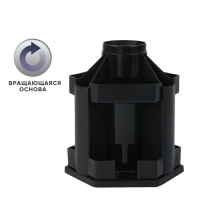 Набор канцелярских принадлежностей СТАММ "MaxiDesk", 14 предметов, вращающийся, черный