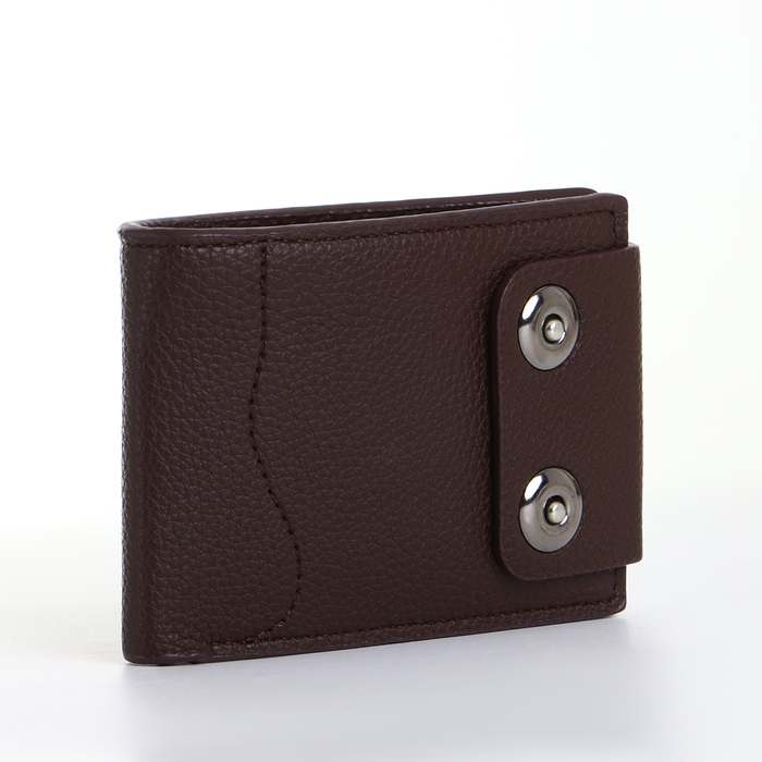 Портмоне мужское на магните, цвет коричневый Портмоне мужское на магните, цвет коричневый
