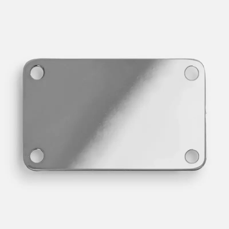 Шильдик металлический Furo, серебристый глянцевый