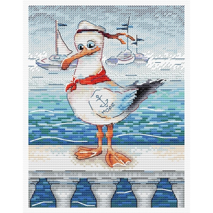 Набор для вышивания «Отважный матрос» 20 × 16 см Набор для вышивания «Отважный матрос» 20 × 16 см