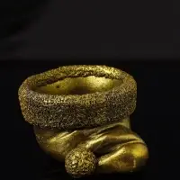 Подсвечник "Колпак" 9х7х5 см, золото