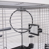 Клетка для птиц "Пижон" №100, разборная, 42 х 30 х 37см (укомплект.) серая