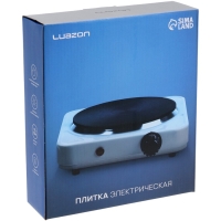 Плитка электрическая Luazon LHP-002, 1 конфорка, 1000 Вт, нагреватель диск, белая