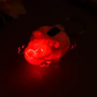 Фонарик свет на кольце "Череп" мигает МИКС