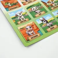 Магниты детские полимер 40х24,3см "Животные"