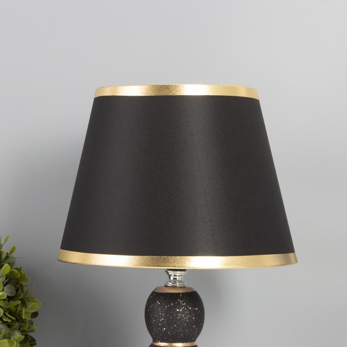Лампа настольная "Шарики" 1х40Вт Е27 черный/золото 22х22х36см