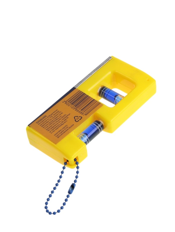 Уровень пластиковый магнитный ТУНДРА, мини, 2 глазка, 100 мм