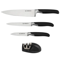 Набор кухонных ножей с ножеточкой Graphit-4SS 4 предмета