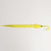 Зонт - трость полуавтоматический &laquo;Однотонный&raquo;, 8 спиц, R = 46 см, цвет жёлтый