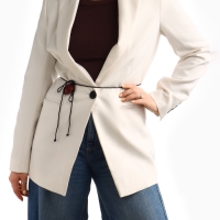 Портупея с кулоном &laquo;Сердечко&raquo; кожа, трансформер, бордовая, 150 см