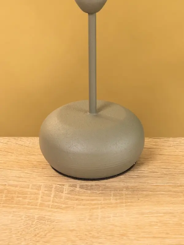 Подсвечник на 1 свечу текстурный "Графит" 8х8х15,5 см