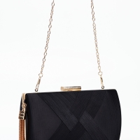 Сумка-клатч на фермуаре, цвет чёрный Сумка-клатч на фермуаре, цвет чёрный