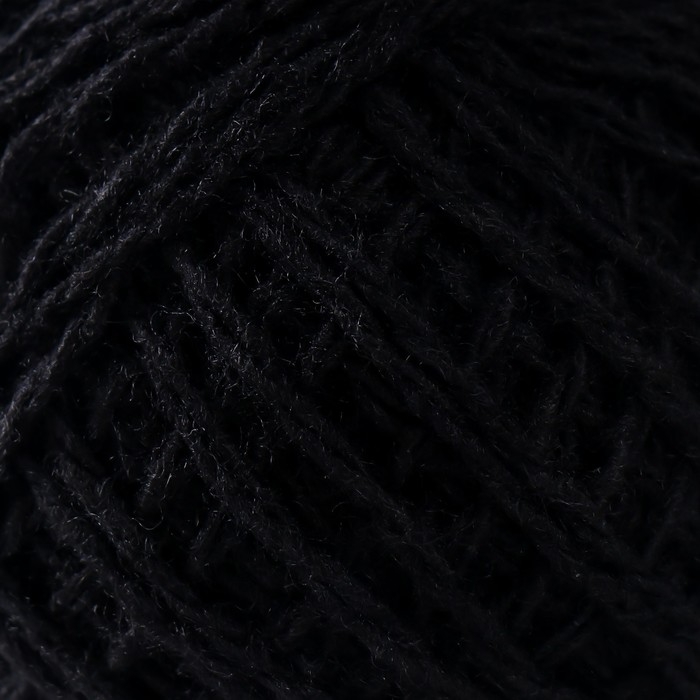 Пряжа "Акрил" 100% акрил, 100м/40&plusmn;5 гр (Чёрный)