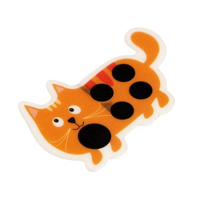 Детский термометр - наклейка налобный "Котенок", до 40&deg;, 3.9 х 2.5 см