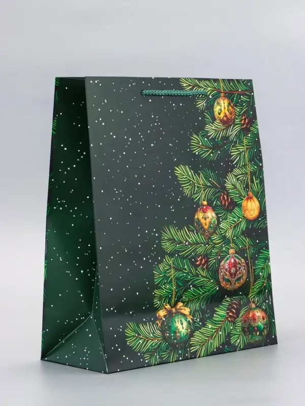 Пакет подарочный ламинированный, "Новый Год" , 26 х 12 х 32 см